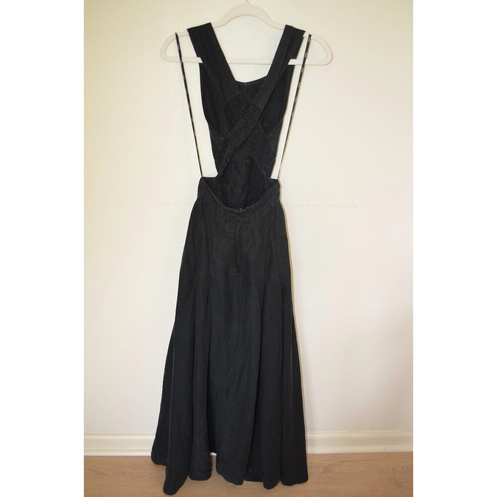 Aureta Studio Boatneck Linen Maxi Dress Anthropologie - Picture 7 of 9